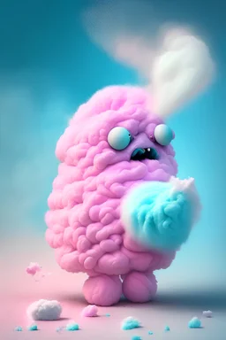 alien pooping cotton candy