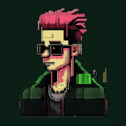 2-d pixel crypto punk named kenn
