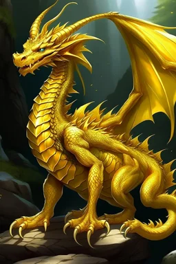 young gold dragon