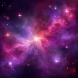 Galaxy Outer Space Starry Sky Purple Red Abstract Star Pattern Futuristic Nebula Background Milky Way Starburst Texture Digitally Generated Image Fractal Fine Art for presentation, flyer, card, poster, brochure, banner