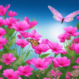 pink butterfly