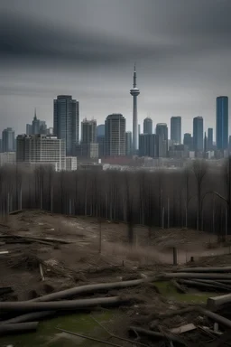 toronto skyline abandoned