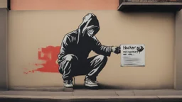 hacker by banksy