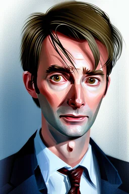 portrait of david tennant as the tenth doctor