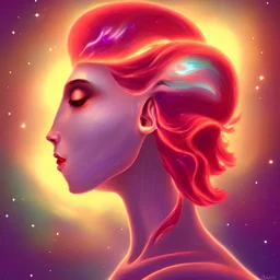 single human with two faces, psyche, mind, single human, angelic, divine, nebula, anatomically correct,mysterious, dramatic backlighting, intricate,dream, artstation, concept art, smooth, sharp focus, illustration,mythical,dreamlike,beautiful colors