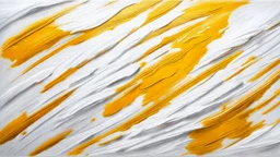 Hyper Realistic White & Yellow Oil-Paint Brush Strokes Texture on Canvas