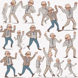 academic professor carton dancing