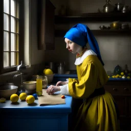 Modern kitchen in the style of Vermeer