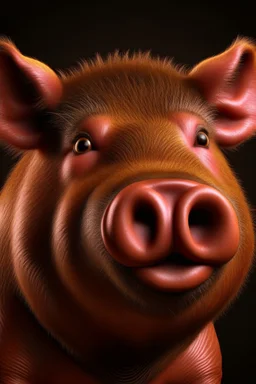 Pigbear, photorealistic