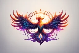 Phoenix like infinity logo