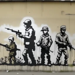 Banksy figures war