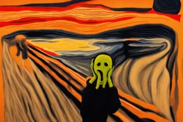 Knitted the scream Edvard Munch