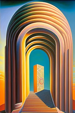 portal to another universe by artist "Evgeni Gordiets", by artist "Giorgio de Chirico",sunstreaks