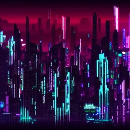 cyberpunk city at night