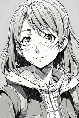 a new female character in the style of a manga panel from the one peice franchise