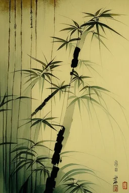 bamboo style chinese painting