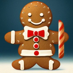 gingerbread man, chibified,