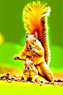 The most spectacular squirrel fight in the world.