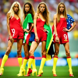 Fashion Models Competing for the World Cup.