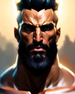 Akshan from League of Legends, Male, full-scale head and shoulders portrait, 8k resolution concept art portrait by Greg Rutkowski, Artgerm, WLOP, Alphonse Mucha dynamic lighting hyperdetailed intricately detailed Splash art trending on Artstation triadic colors Unreal Engine 5 volumetric lighting Splash art fantasy