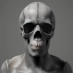 3d depth skull