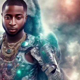 Nigeria singer davido as kilmonger, realistic, futuristic, heroic, 8k resolution, cinematic 4d