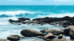 ocean rocky shore