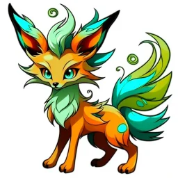 Create an elemental fox cat