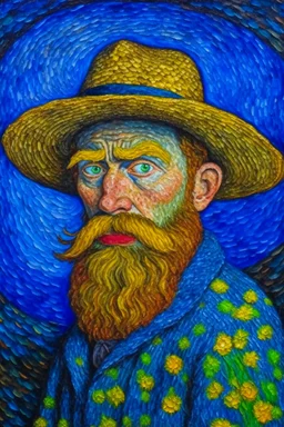 Omni-man painted by Van Gogh