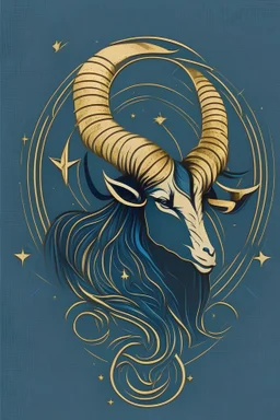 vector zodiac sign capricorn