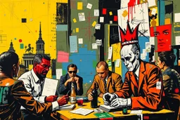 this isnt a game this is financial revolution style of basquiat x pollock