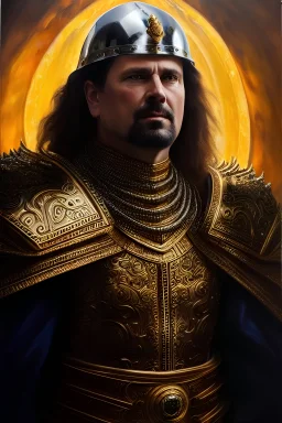 Ultra detailed fullbody Portrait in oil on canvas of lord matze with Armor,intense stare,extremely detailed digital painting, extremely detailed face,crystal clear Big eyes, mystical colors ,perfectly centered image, perfect composition, rim light, beautiful lighting,masterpiece,8k, stunning scene, raytracing, anatomically correct, in the style of robert e howard and Ken Kelley and Ohrai Noriyoshi and Simon Bisley and tomzj1