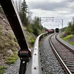 The pipeline and the railroad.