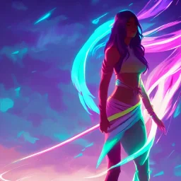 arcane style character magic digital painting bioluminance Alena Aenami Artworks in 4K design by Lois van baarle by Sung Choi by John Kirby artgerm and greg rutkowski and magali villeneuve Mage Fighter Assassin