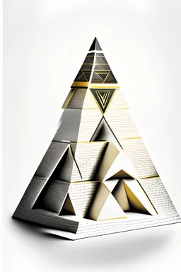 illusion pyramid for amazon merch with white background