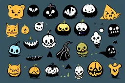 make a logo that is spooky and cute define its features more