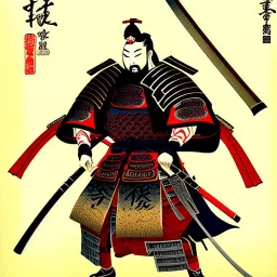 Samurai warrior vintage, Ukiyo-e