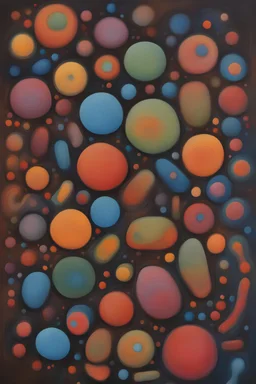 Abstract painting of microbes