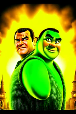 action movie poster starring shrek and steven seagal