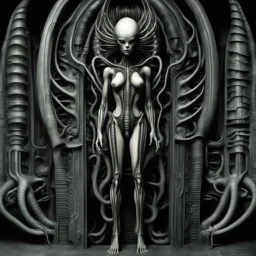 HR Giger, known for his biomechanical and surreal artwork, often depicted intricate and disturbing sexual imagery in his creations. One of his most famous works featuring a biomechanical vagina is the artwork seen in the movie "Alien," where Giger's unique and disturbing aesthetic is prominently displayed. Giger's depiction of the biomechanical vagina is a combination of organic and mechanical elements, creating a surreal and unsettling image of female genitalia. The intricate details and dark,