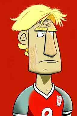 Erling Braut Holland Norwegian football player ,cartoon 2d