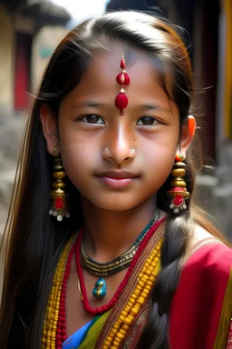 Beautiful Newari Girl Nepal