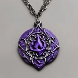 dungeons & dragons; pendant; necklace; purple