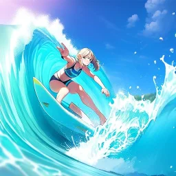 anime, surfer, surf