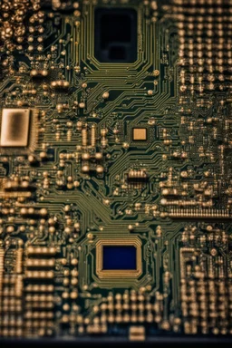 Macro photo from inside a computer