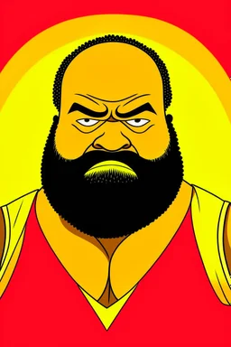 Mark Henry American wrestler catoon 2d