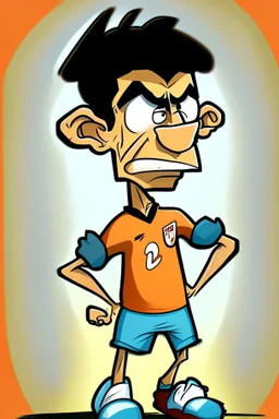 Darwin Nunez Footballer ,cartoon 2d