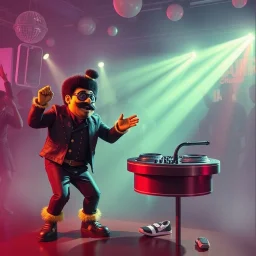 MR Kukrunk is Benny and DJ Roy in a disco, dancing
