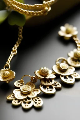 You can create a gold necklace more delicated