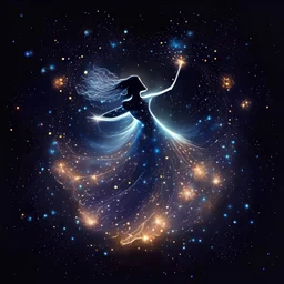 constellation cosmos magical glow celestial dance